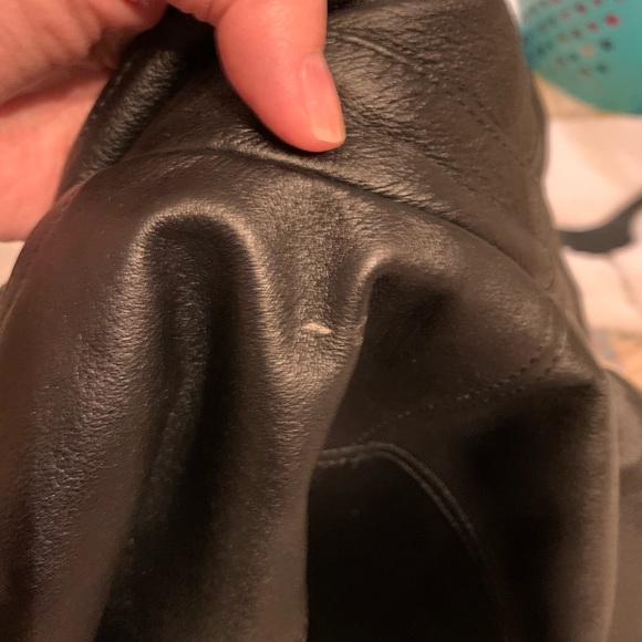 Leather coat size L - Picture 3 of 9